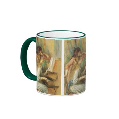 Renoir's Young Girls at the Piano Mugs by MasterpieceCafe