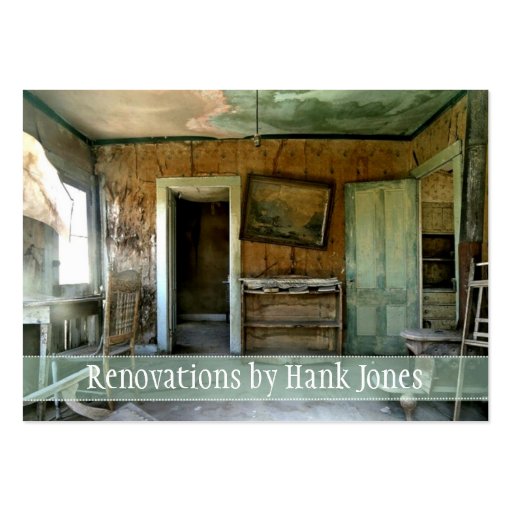 Renovations Old Home Custom Business Card Template (front side)