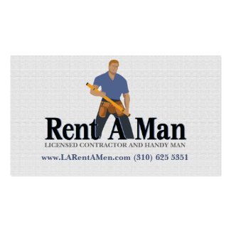 Rent A Men-Handy Man Business Card