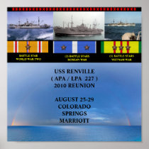 RENVILLE ( APA / LPA 227 ) REUNION POSTER