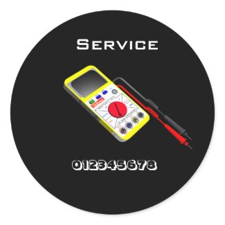 Repair - multimeter service tag sticker