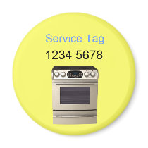 repair - oven. Service Tag magnets