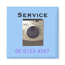 Repair - washing machine service tag magnets