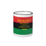 REPARATIONS: IT'S MY MONEY, (AA FLAG) Ringer Mug. mugs