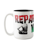 REPARATIONS NOW/DUAL SLAVE BACK MUGS mugs
