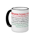 REPARATIONS NOW STATEMENT, 15OZ RINGER MUG. mugs