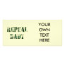 REPEAL DADT - CUSTOMIZED RACK CARD