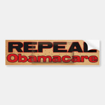 REPEAL OBAMA CARE BANDAID BUMPER STICKERS