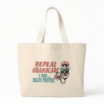Repeal Obama Care by Yes Politics Suck Canvas Bags
