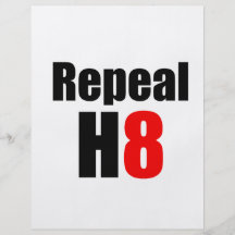 REPEAL PROP 8 / REPEAL H8 PERSONALIZED FLYER