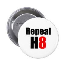 REPEAL PROP 8 / REPEAL H8 PINBACK BUTTON
