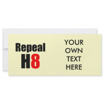REPEAL PROP 8 / REPEAL H8 rack cards