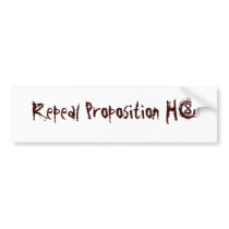 Repeal Proposition H8 bumper stickers by sanfranciscojt Repeal Proposition H8 bumper stickers