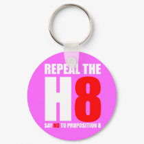 Repeal the H8- Say NO to Proposition 8 keychains