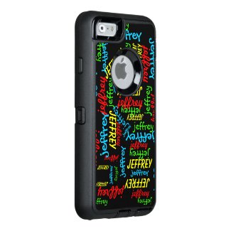Repeating Names OtterBox Defender iPhone 6/6s Case