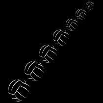 Repeating Volleyballs t-shirts
