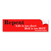 Repent bumper stickers by JudahPeter Repent bumper stickers