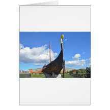 Replica Viking Longship Card
