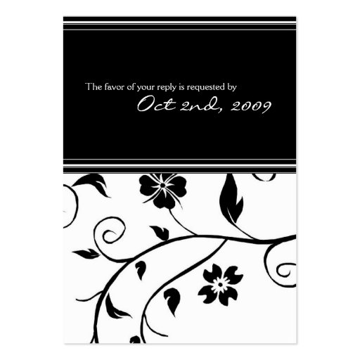 Reply Cards - Wedding Business Card Templates (front side)