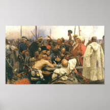 Reply of the Zaporozhian Cossacks ... - Customized Poster