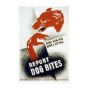 Report Dog Bites 1941 WPA posters