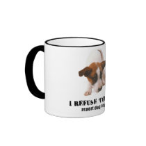 'REPORT DOG FIGHTING' PUPPY MUG