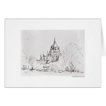 Report map design Hanover landscape Greeting Cards