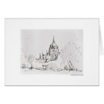 Report map design Hanover landscape Greeting Cards