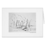 Report map design Hanover landscape Greeting Card