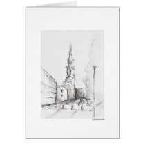 Report map design Hanover landscape Greeting Card