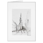 Report map design Hanover landscape Greeting Card