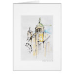 Report map design Hanover landscape Greeting Card