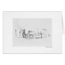 Report map design Hanover landscape Greeting Cards