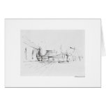 Report map design Hanover landscape Greeting Cards
