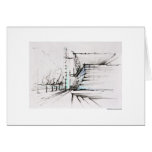 Report map design Hanover landscape Greeting Card