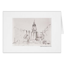 Report map design Hanover landscape Greeting Card