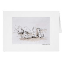 Report map design Hanover landscape Cards