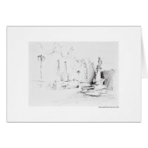 Report map design Hanover landscape Greeting Cards
