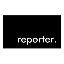 reporter. business card template