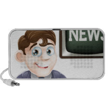 Reportero de las noticias iPod altavoz