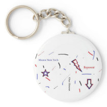 Represent Buttons Key Chain