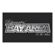 Representin' The Bay Area Rectangle Stickers