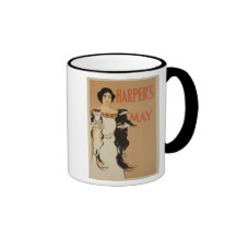 Reproduction of a poster advertising the May Issue Coffee Mugs