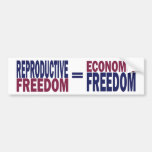 Reproductive Freedom bumper stickers
