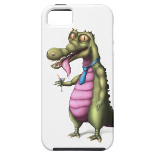 Reptile enjoying Martini iPhone 5 Covers