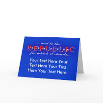 Republic greeting card