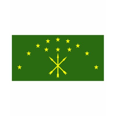 Republic of Adygea Flag Tee Shirts by Vexillophile