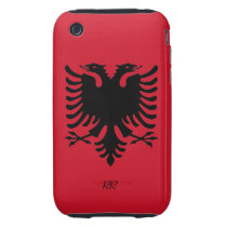 Republic of Albania Flag Eagle iPhone 3G/3GS Tough Iphone 3 Tough Cases