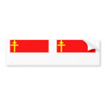 Republic Of Alsace Lorraine, France flag Bumper Stickers