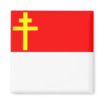 Republic Of Alsace Lorraine, France flag Fridge Magnets